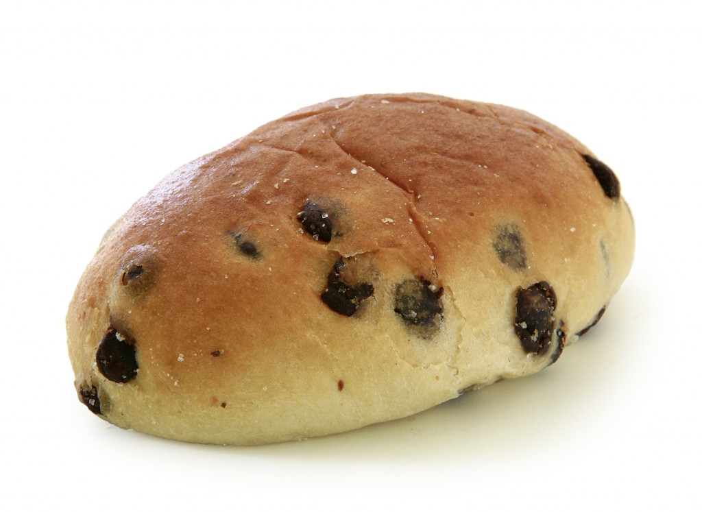 Chifla cu ciocolată, gata coaptă